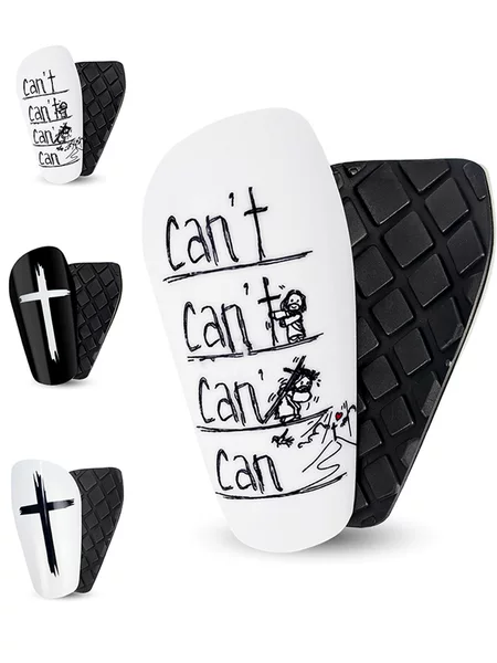 Professional Football Shin Guards, Ultra-Light and Ultra-Thin Protective Pads, Cross-Shaped Adult Shin Guards, Insert-Type Printed Shin Guards