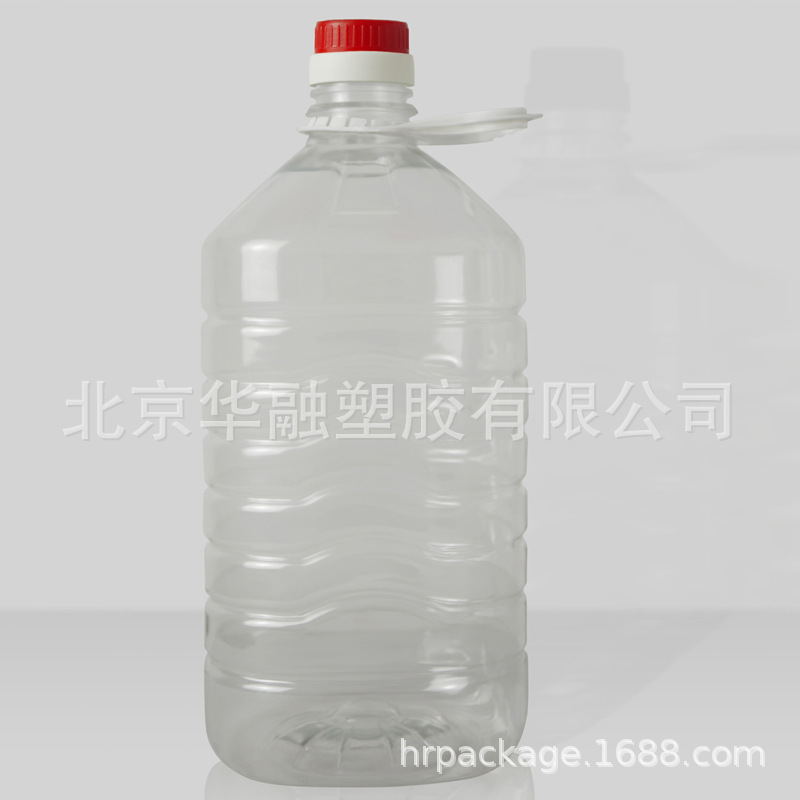 5L容量食品级PET材质食用油塑料包装油桶--餐厅食堂适用