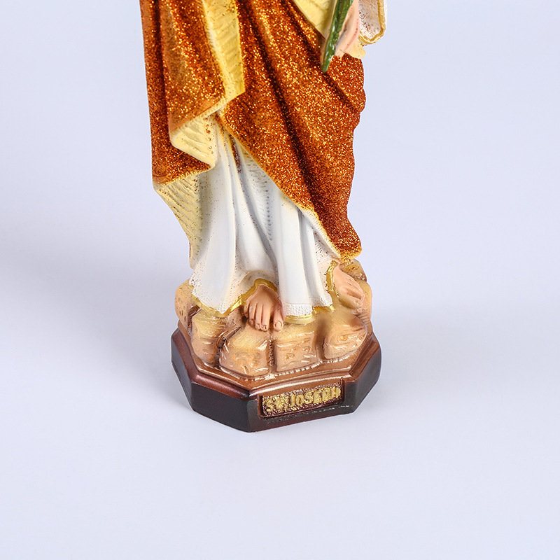 Transfronterizo 30cm Joseph resina decoración iglesia gabinete de televisión escultura de escritorio artesanía