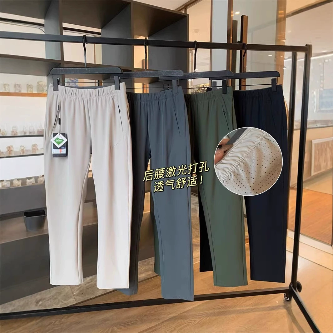 Специальная цена! Легкая роскошь в Италии! Быстрая сухая и дышащая эластичная сила! Мужское лето на открытом воздухе водоотталкивайте повседневные брюки