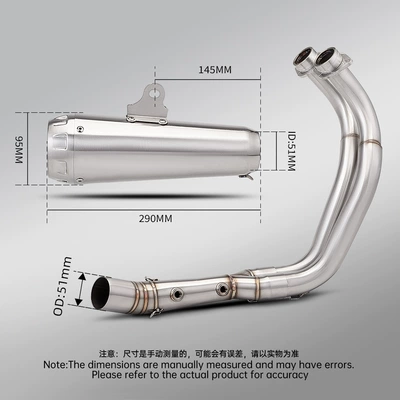 Motorcycle exhaust pipe: Exhaust Pipe Ar Scorpio Arrow