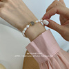Brand agate fashionable crystal bracelet, bead bracelet from pearl, jewelry, Korean style, wholesale