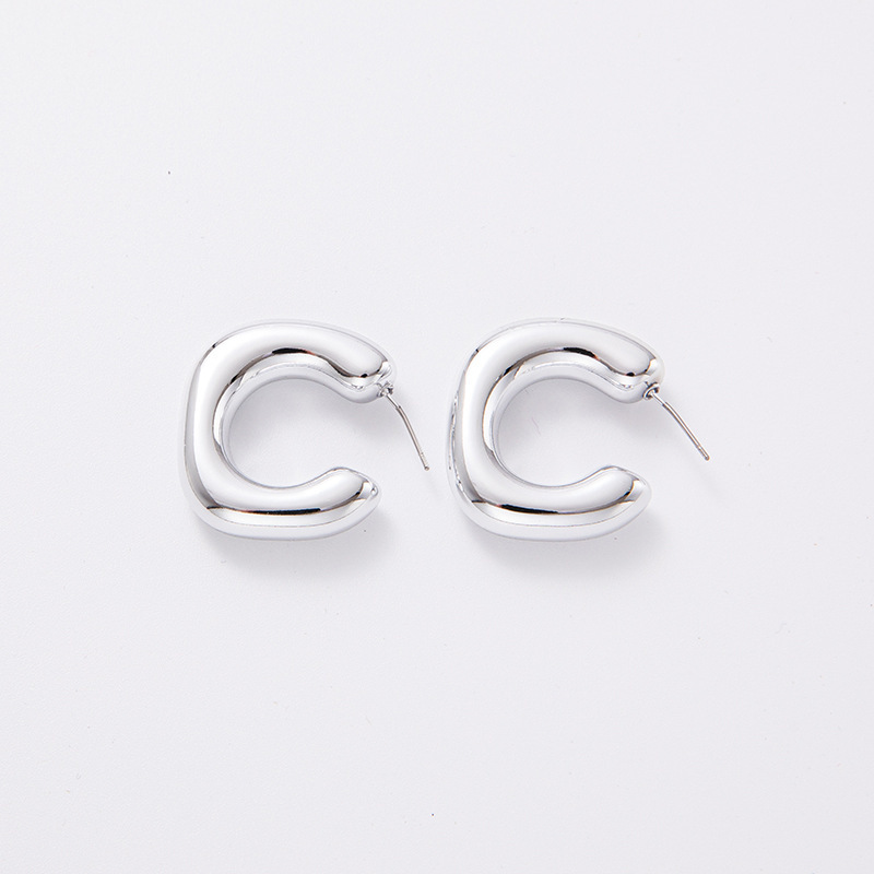 1 Paire Style Simple Géométrique Placage Arylique Des Boucles D'oreilles display picture 12