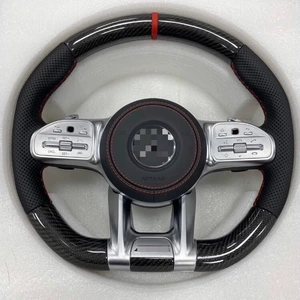 Suitable for Mercedes-Benz AMG carbon fiber 809 steering wheel assembly modification for glkac260e300ls-class, from old to new model