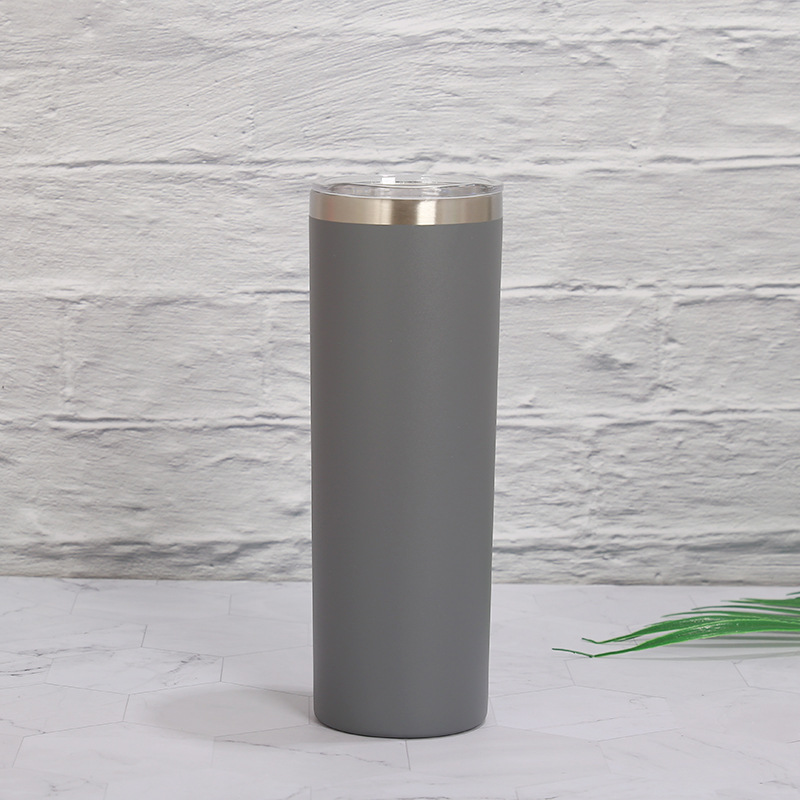 Vaso térmico de acero inoxidable 20oz, recto y de doble capa.