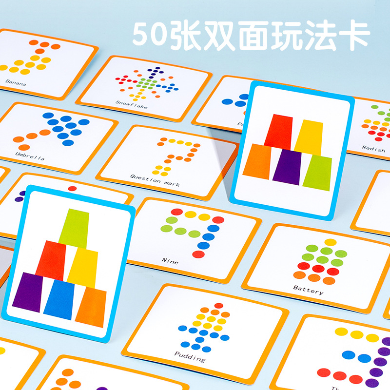 CPCCE Clasificación de colores tazas apiladas apiladas apiladas enseñar el número de rompecabezas de color lógica juegos interactivos para niños image 4