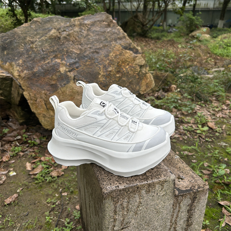 Lisa with 7cm thick-soled sports casual net shoes increased joint ultra-light mesh breathable muffin white shoes Lisa with 7cm thick-soled sports casual net shoes increased joint ultra-light mesh breathable muffin white shoes