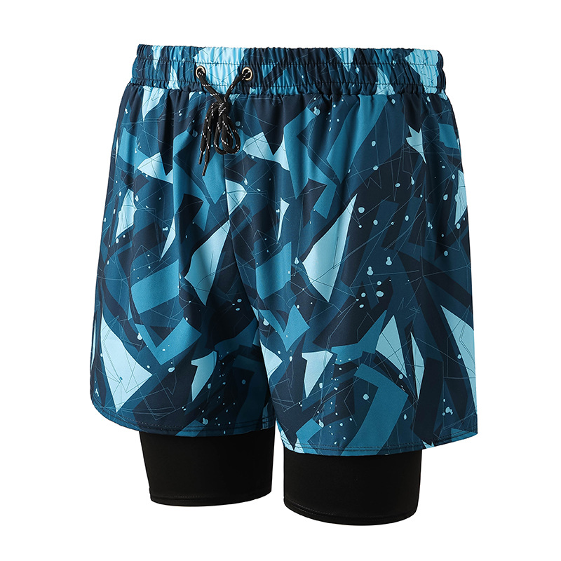 navy blue 001-7 men's swimming trunks