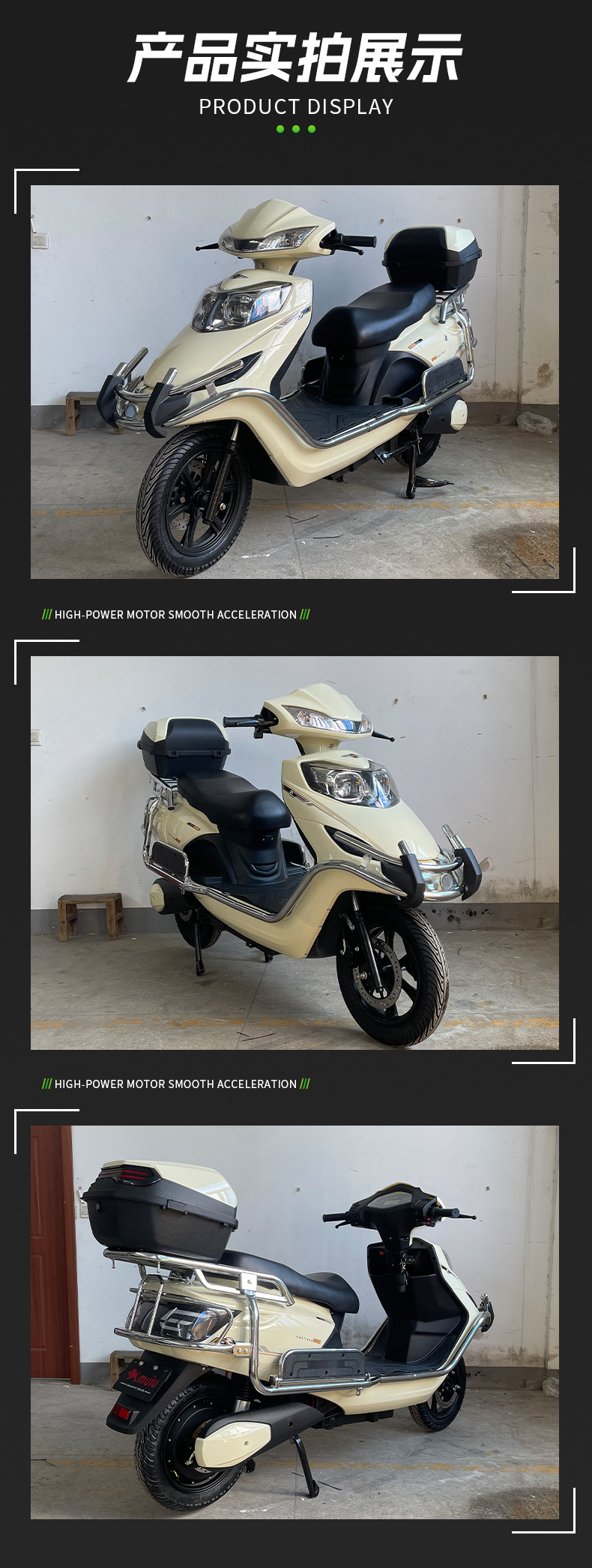 Exporting Electric Motorcycles Directly from the Manufacturer, High-Power Adult Electric Scooters with High Speed and Ce Certification