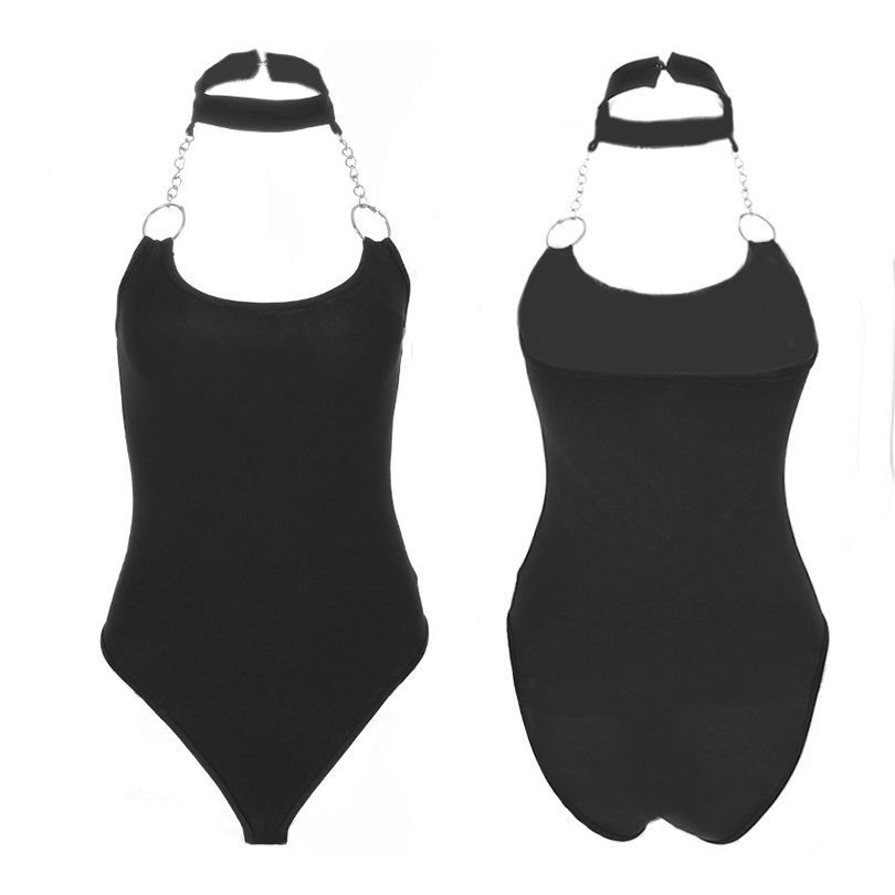 Iron Ring Zipper Bodysuit Image 2