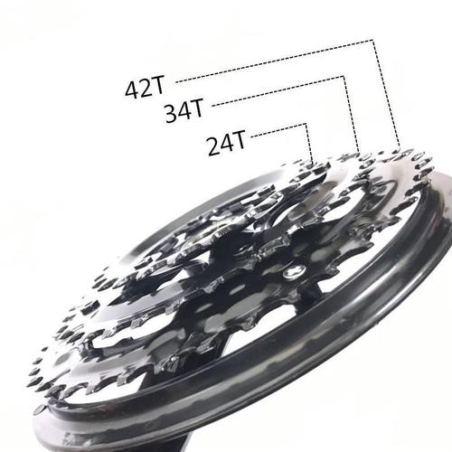 Mountain bike crankset 152170 plastic-coated bicycle accessories wheel disc 42T48T three-piece speed square hole crank accessories