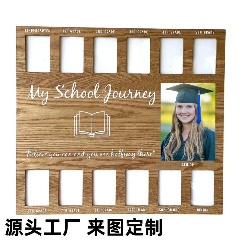 School Day Graduation Frame Wall Collage Customized Graduation Season Academic Year Photo Frame for Graduation Gifts and Pies School Day Graduation Frame Wall Collage Customized Graduation Season Academic Year Photo Frame for Graduation Gifts and Pies