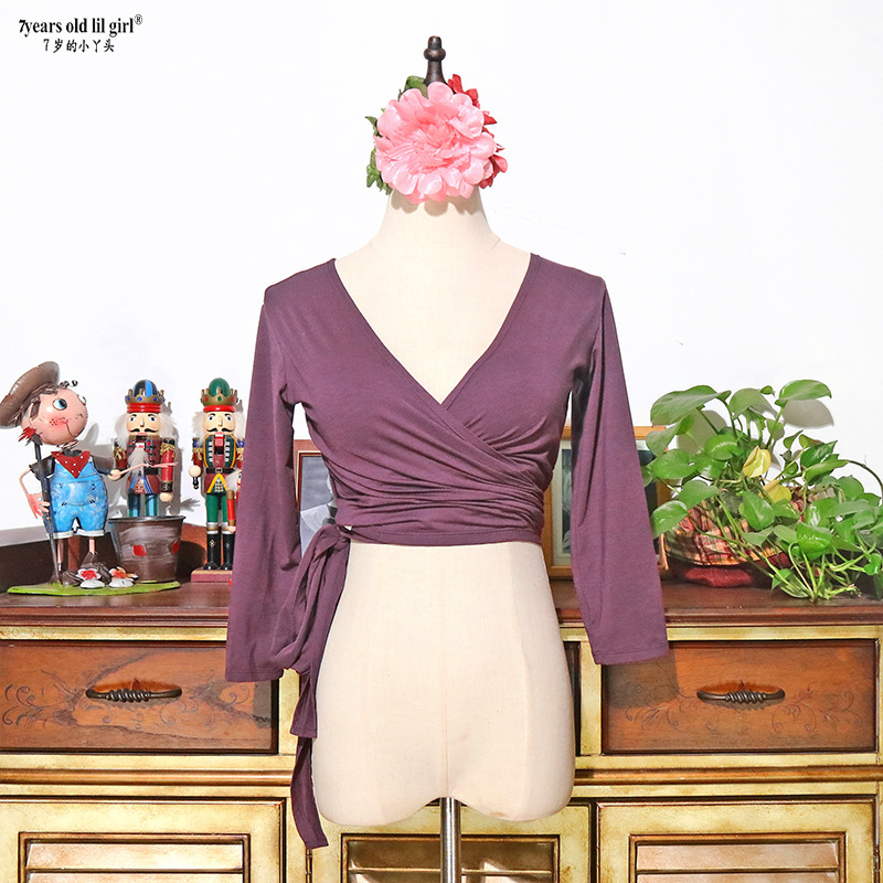 Dance New Practice Clothes Belly Dance 2022 Spring and Summer Clothes Women's Modal Rayon Cardigan Top H123 Dance New Practice Clothes Belly Dance 2022 Spring and Summer Clothes Women's Modal Rayon Cardigan Top H123