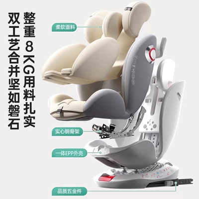 Car child safety seat | with 360-Degree Rotating Side