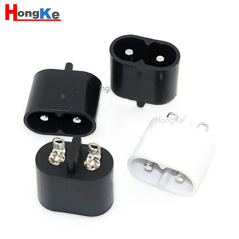 AC-010A插脚 AC电源插座高品质刮胡刀8字八字母座剃须刀吹风机