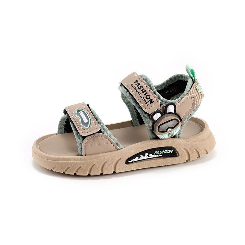 Zapatos de playa de moda para niños 2026 verano nuevos sandalias deportivas casuales para niños de tamaño medio y grande de dibujos animados zapatos de dedo soleado suave image 6