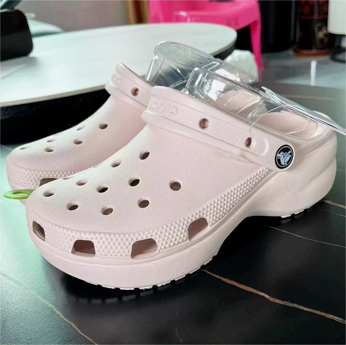 [Croc стиль как Yang Mi, маленький кит дырчатые туфли на толстой подошве для взрослых на улице, пляжная женская обувь 206302]