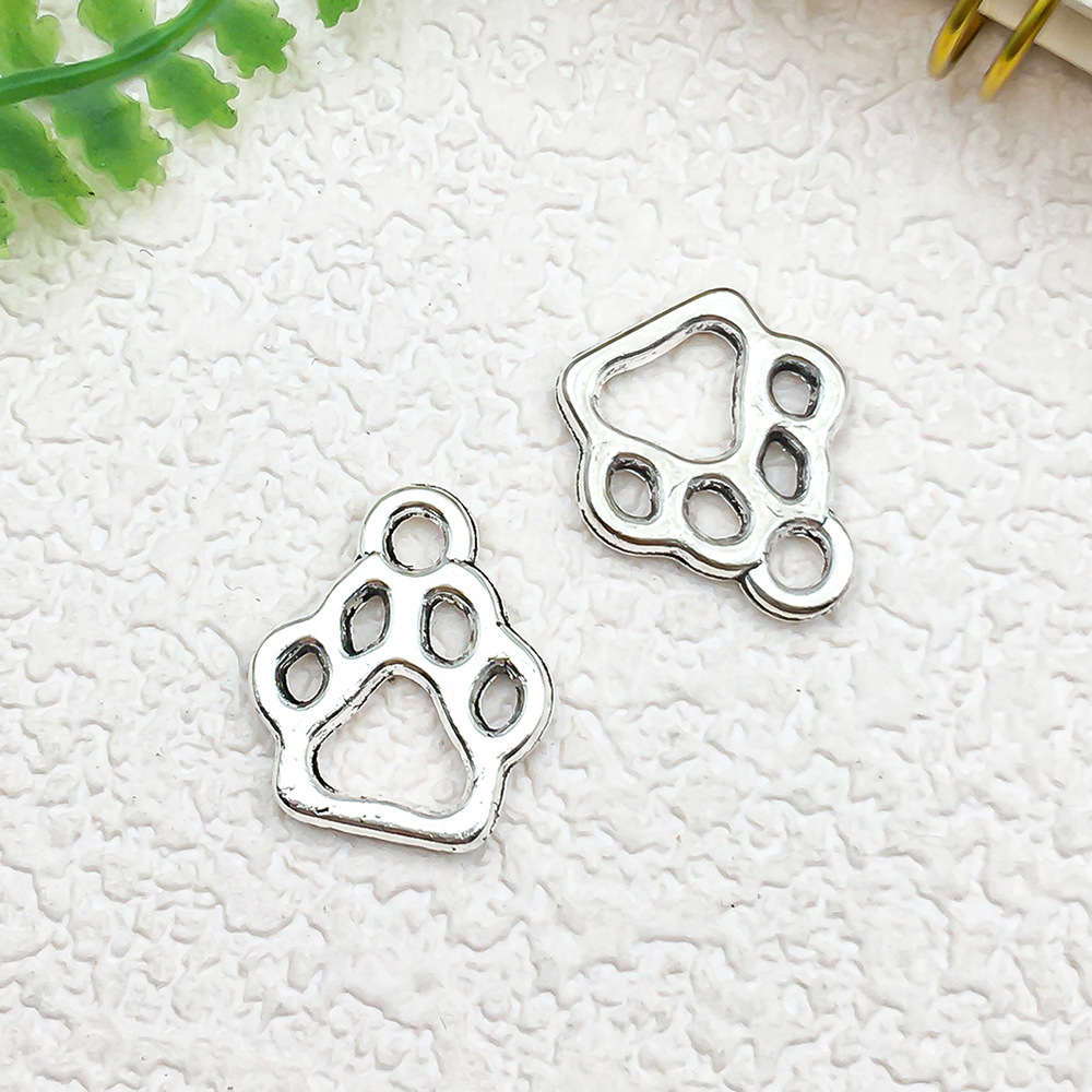 1 중공 스몰 사이즈 곰 개 발 인쇄 10x13mm-0.6g-9811