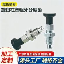 厂家直供不锈钢拉环自锁分度销旋钮柱塞弹簧定位销拉环型伸缩销子