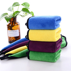 Coral velvet double-sided car wash towel, thick large size, water-absorbent and non-shedding, multi-functional cleaning cloth, wholesale car washing towel