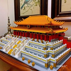 故宫太和殿榫卯积木玩具男孩拼装拼图立体中国风古建筑模型