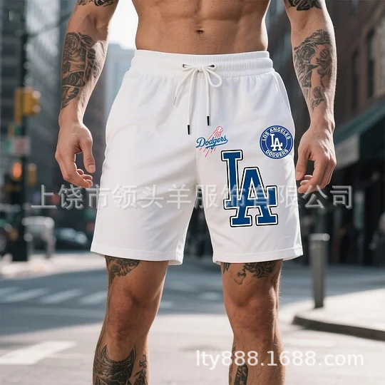Fashion Casual American High-End Men's Summer Nfl Beach Shorts Mlb Five-Point Shorts Factory Wholesale Price Fashion Casual American High-End Men's Summer Nfl Beach Shorts Mlb Five-Point Shorts Factory Wholesale Price