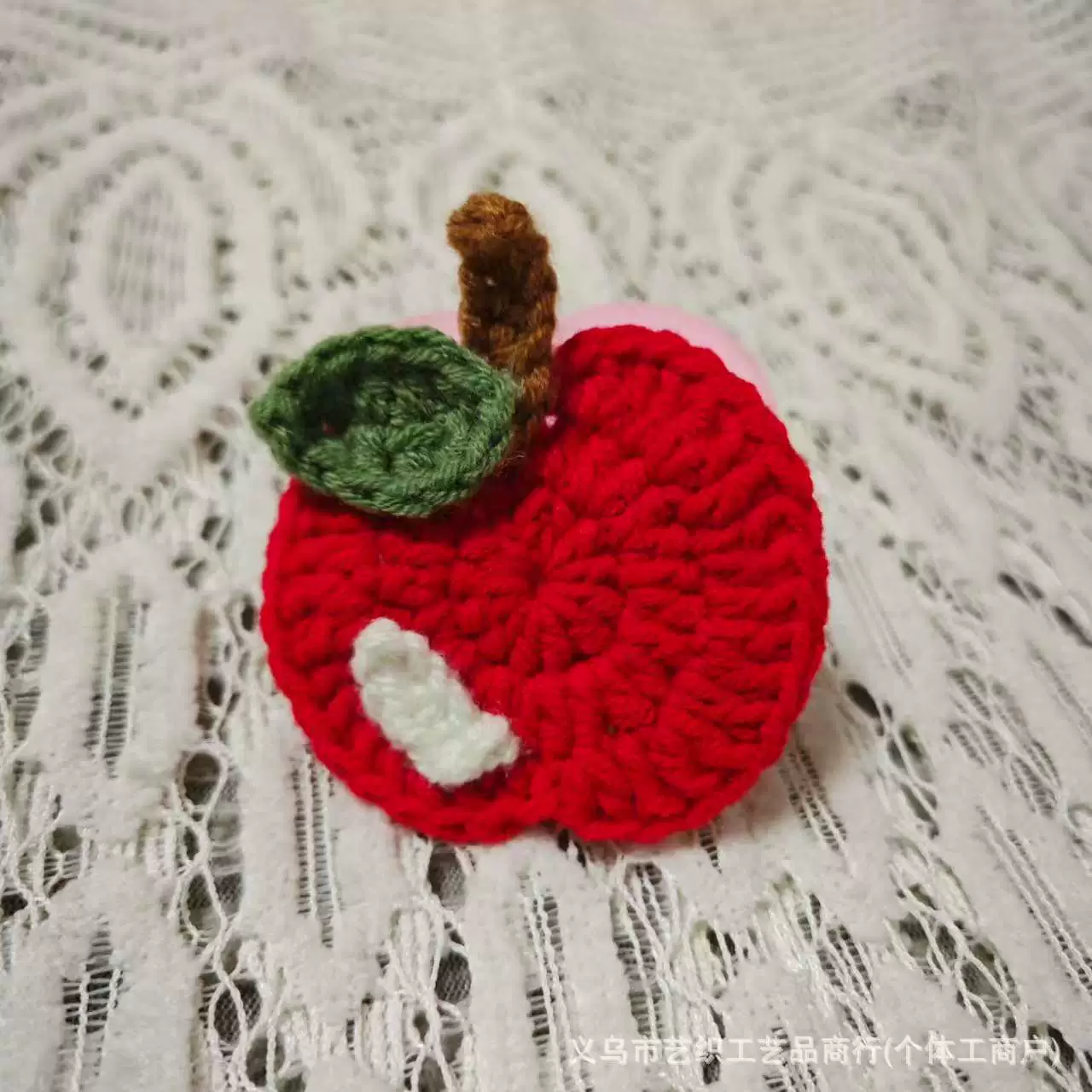 Яблоко, “Green Apple”, мультяшный аксессуар, изделия ручной работы, плетеная ручка, оптом