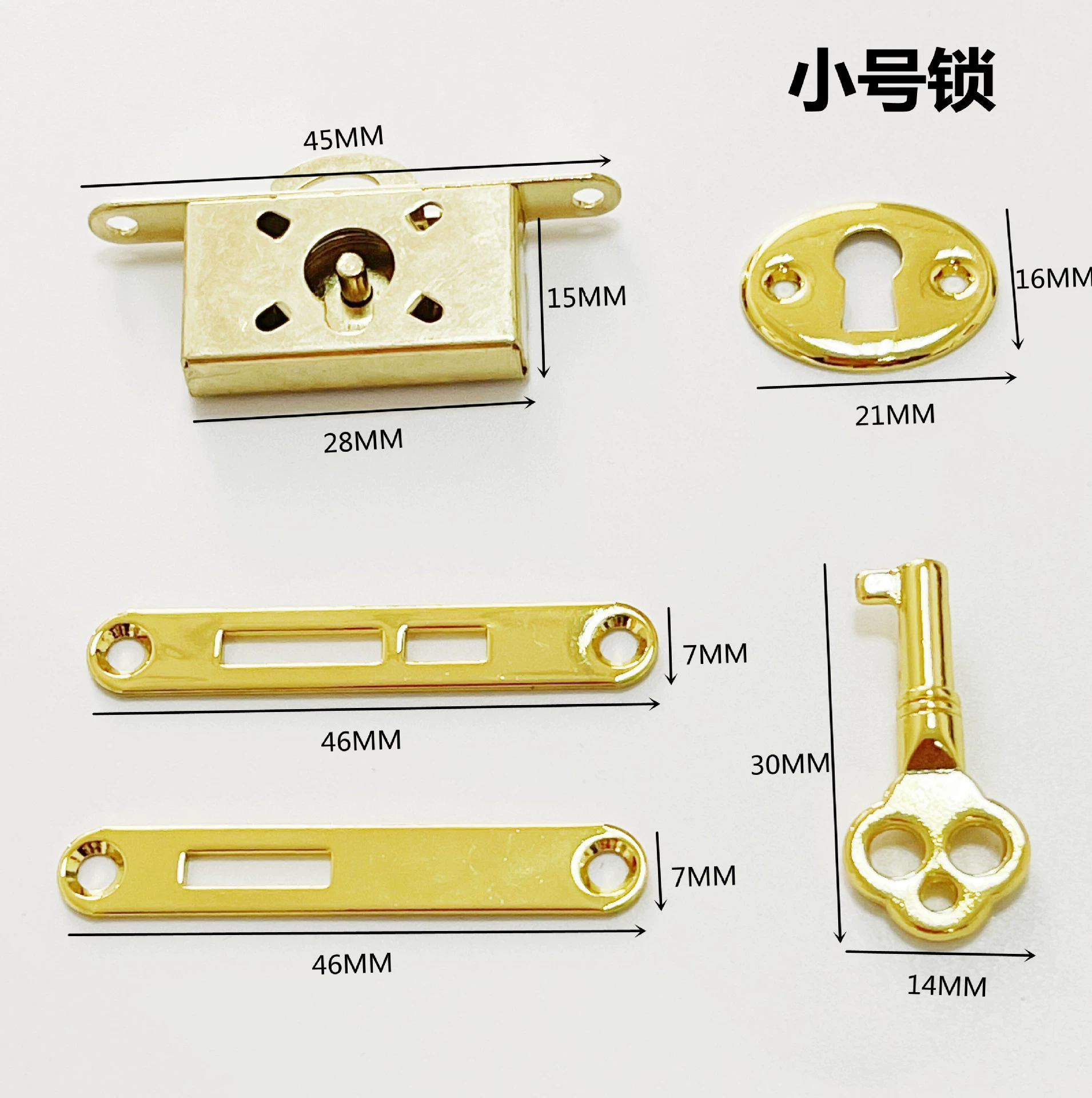 Малый размер замка пять-в-одном замок багажный замок Пряжка шкатулка для драгоценностей аппаратные аксессуары ремесла Аппаратные аксессуары