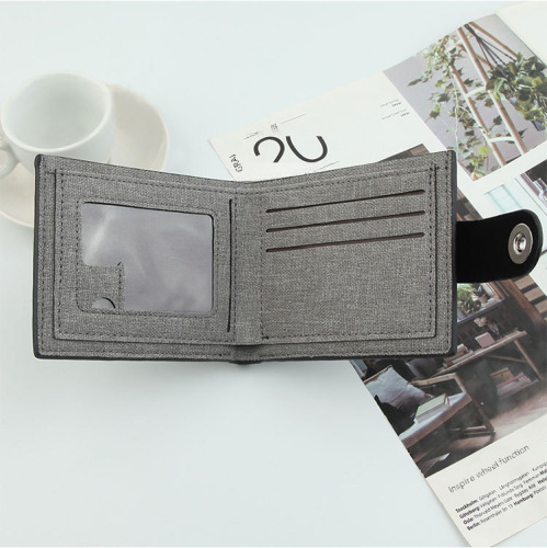 New men's wallet fashion large capacity casual business short foreign trade multi-functional wallet slim wallet