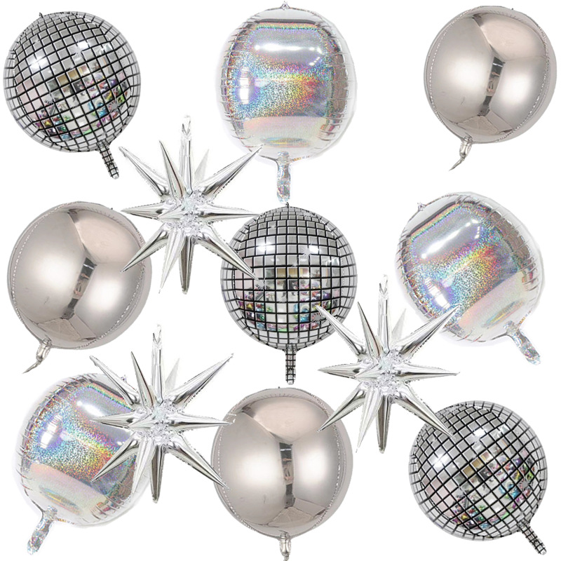 Transfronterizo nuevo micrófono gafas de sol forma película de aluminio globo cantando fuerte tema Fiesta decoración globo