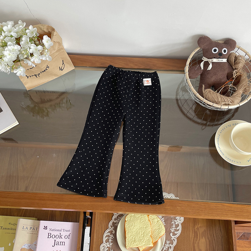 Elastic children's autumn flared trousers