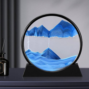 Creative 3D Quicksand Painting Hourglass Ornaments to Decompress Living Room Ornaments and Crafts for High-End Boyfriends and Girlfriends’ Birthdays