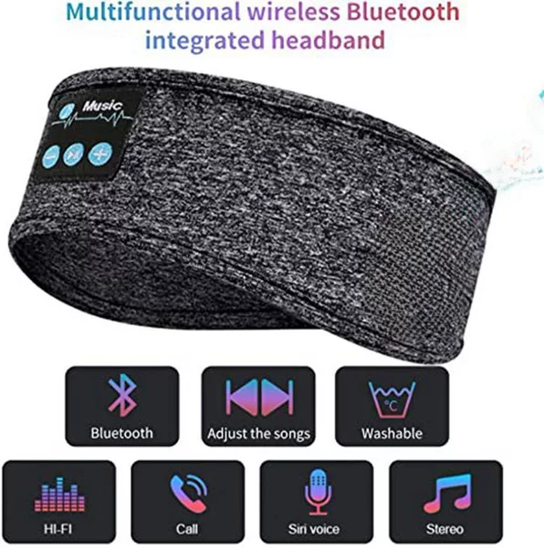 Thin Bluetooth Hair Band Music Mark Wireless Bluetooth Music Sports Headband Sleep Eye Mask Sports Headset