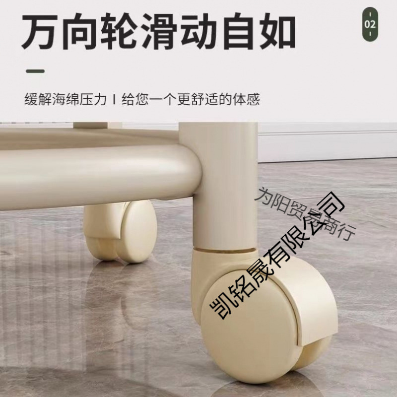 Acrílico transparente con ruedas universales de acero inoxidable silla pequeña silla doméstica polea taburete bajo taburete de costura hermosa