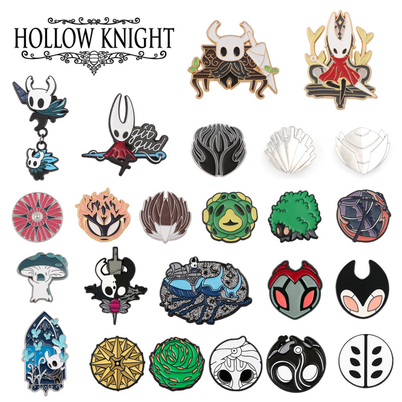 Game Merchandise Hollow Knight Brooch Bag Badge Alloy Enamel Pin Accessories Game Merchandise Hollow Knight Brooch Bag Badge Alloy Enamel Pin Accessories