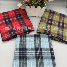新款斜纹磨毛法兰绒服装格子布家居服衬衫服装男装布料现货批发