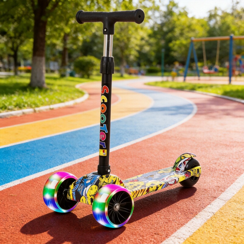Scooter for Children Aged 1 to 3 to 6 to 12 Years Old, Boys and Girls, Kids, Baby Pedal Scooter, Three-In-One