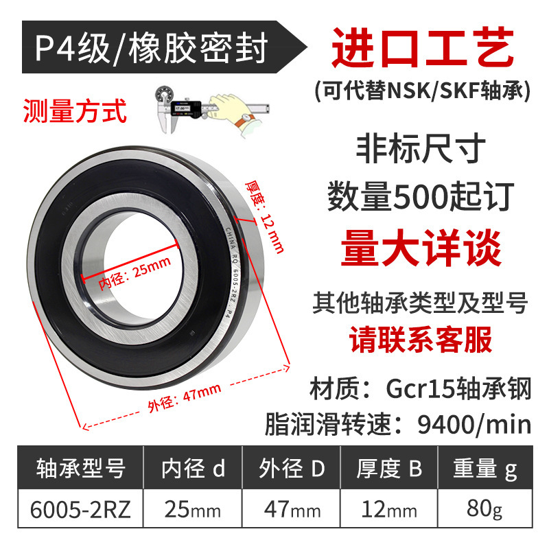 深溝玉軸受6000 6200 6201 6203 6204 6205 6300回転電機ポンプ軸受|undefined