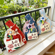 跨境新品加厚伴手礼手提袋手提包针织包编织手腕包托特包女单肩包