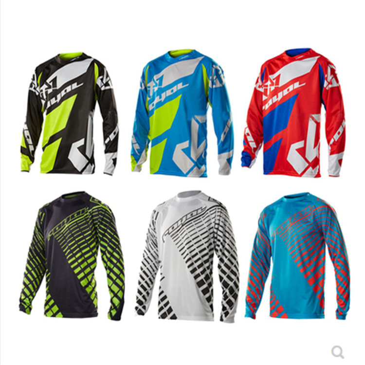 Cross-border summer men's hot sale downhill clothes sports mountain bike moisture wicking clothes workout clothes long sleeve clothes