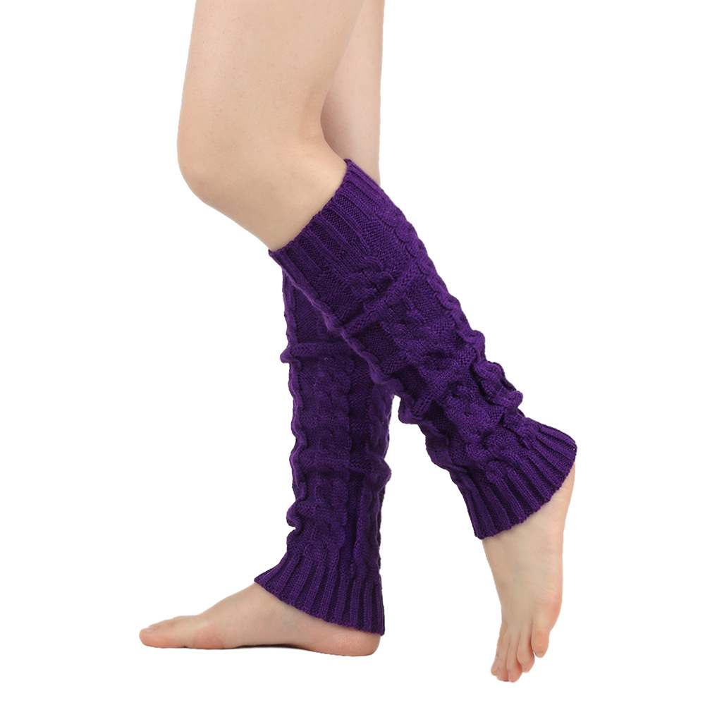 Damen-Beinlinge, Knöchel, Winter, warm, Stretch, gestrickt, Slouch, Thermo-Damen, dicke Wollmanschetten, Hanfstiefelsocken, schwarz-weiße Gamasche – Detail 8