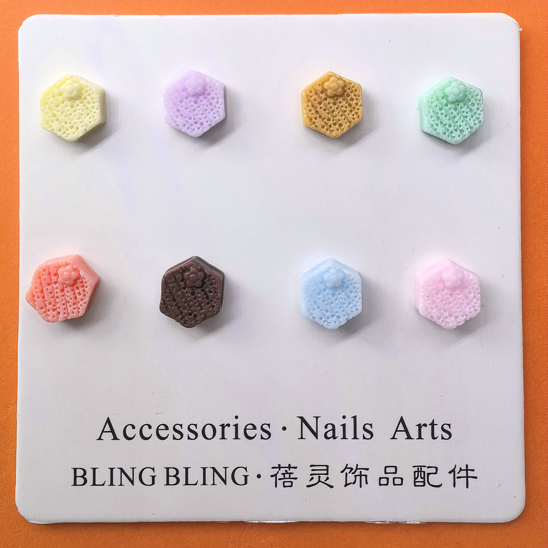 仿真食玩奶油曲奇饼干夜光树脂美甲耳钉盲盒手机壳配饰0002.