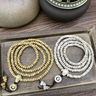 Hainan Mini Star and Moon Bodhi Bracelet for Women 3*5mm Chicken Oil Gold Seed Small Seed Star and Moon Bodhi Seed Buddha Bead Bracelet