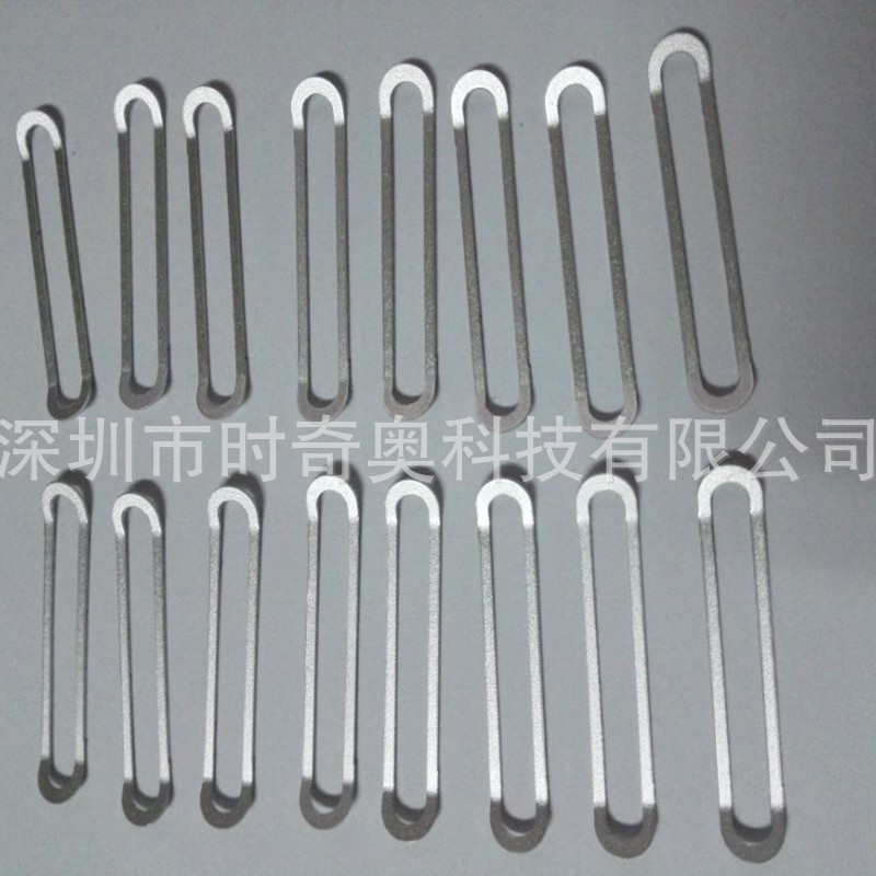 供应表壳装饰件小铝片 喷砂氧化银色 五金铝片冲压加工