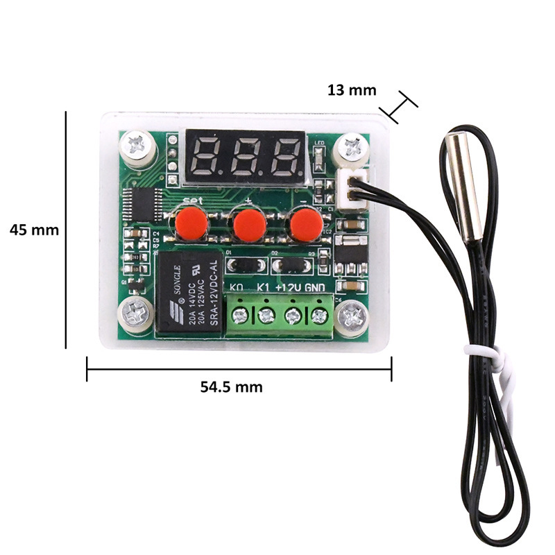 Xh-W1209 Thermostat High-Precision Digital Display Temperature Controller Module Temperature Controller Refrigeration Heating 5V12V24V