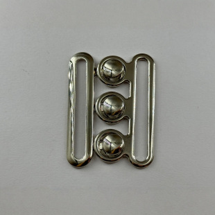 50mm inner diameter double buckle elastic waistband decorative buckle three dot double buckle elastic waist seal buckle coat coat