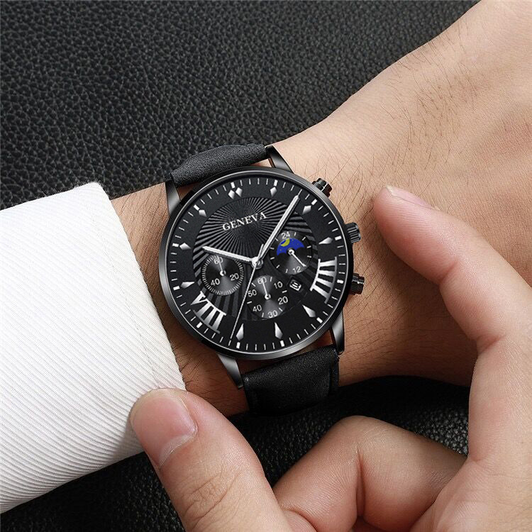 Holiday, Daily Occasion Quartz Movement Casual Color Block Buckle Quartz Men's Watches
