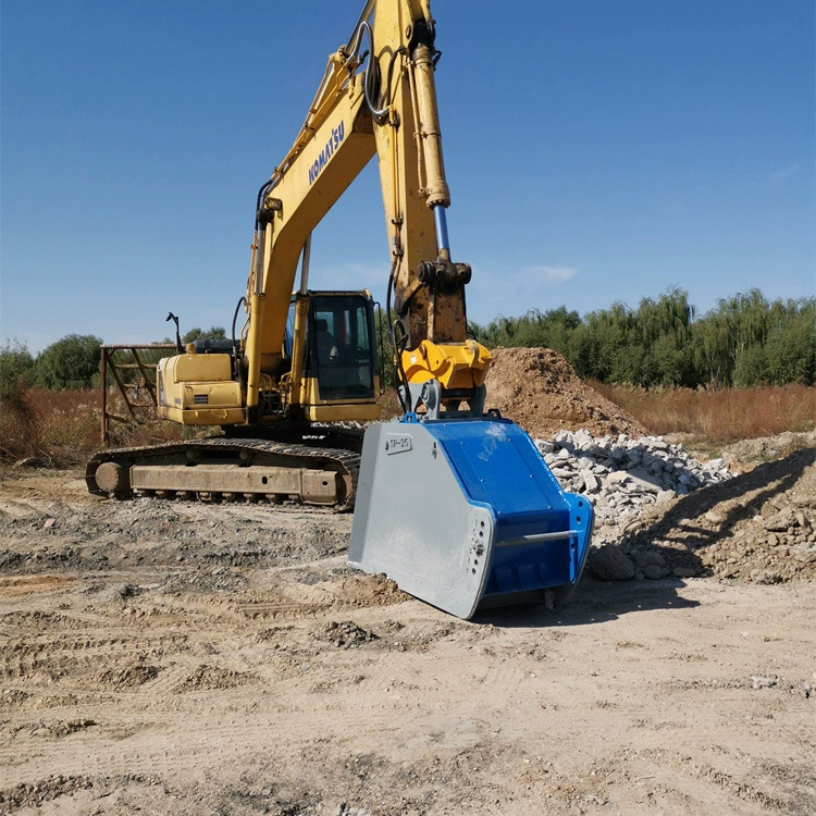 Экскаватор двухосный дробильный ковш гидравлическая вибрация строительных материалов