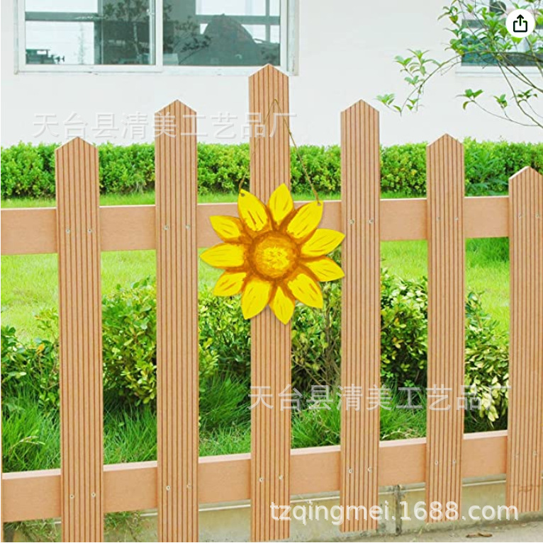 2 piezas de madera sin pulir colgante de girasol decoración sin pintar decoración del hogar de primavera y verano, 30,48 cm