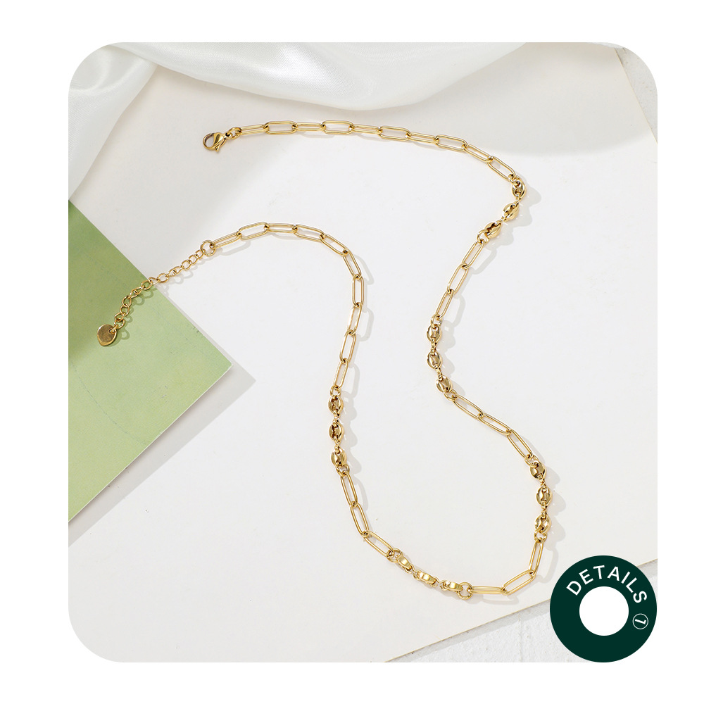 Fashion Geometric Stainless Steel Plating Necklace 1 Piece